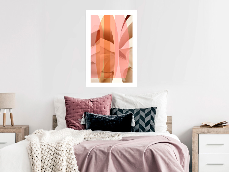 Poster Floral Kaleidoscope - abstract composition of pastel figures 126676 additionalImage 5