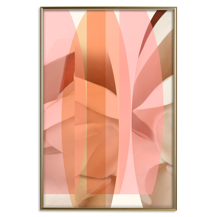 Poster Floral Kaleidoscope - abstract composition of pastel figures 126676 additionalImage 21