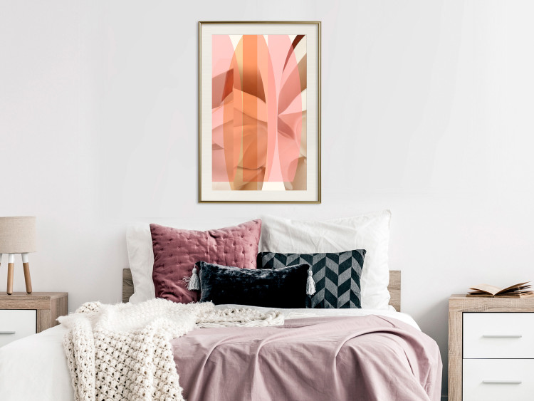 Poster Floral Kaleidoscope - abstract composition of pastel figures 126676 additionalImage 22