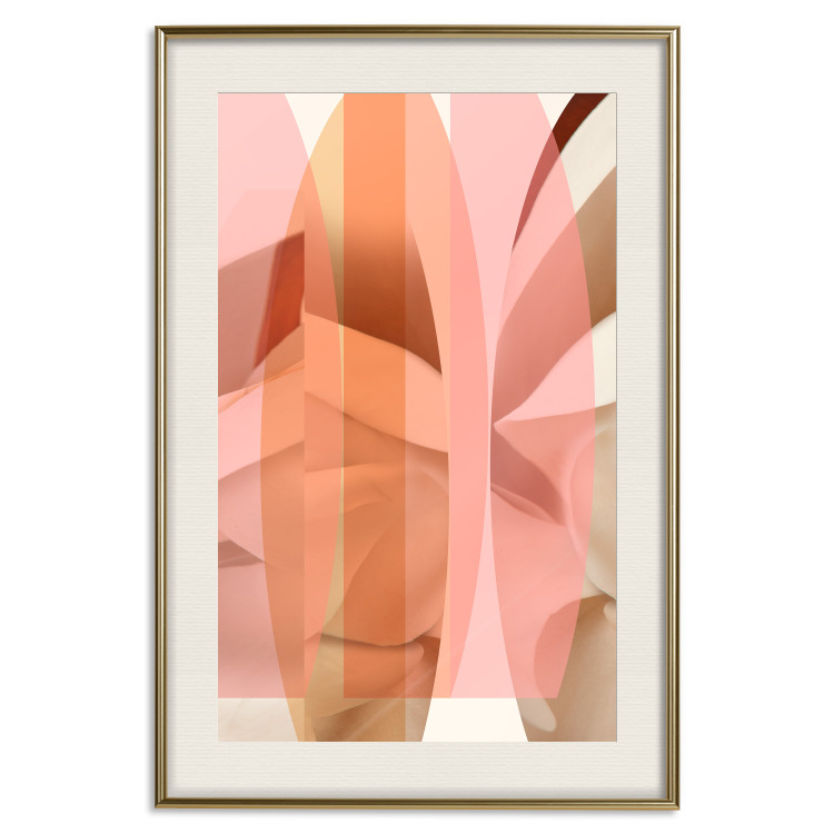 Poster Floral Kaleidoscope - abstract composition of pastel figures 126676 additionalImage 20