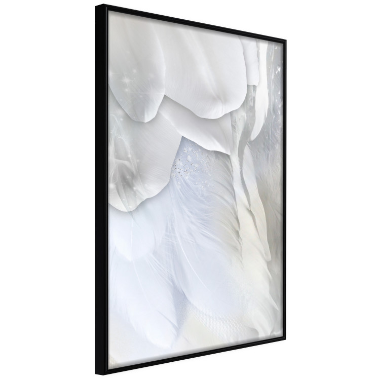 Wall Poster Providence - abstract composition of white feather wings and flowers 127876 additionalImage 13