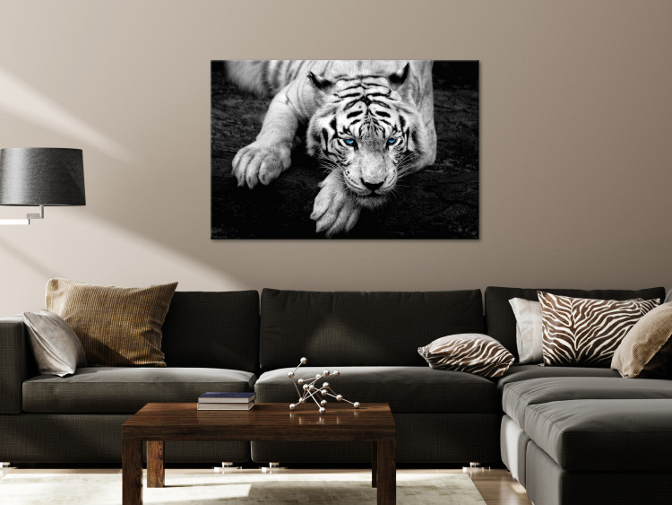 Canvas Art Print Menacing Look (1-part) wide - second variant - animals 128776 additionalImage 3