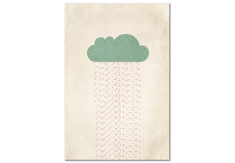 Canvas Print Candy Rain (1-piece) Vertical - pastel rain cloud 129876
