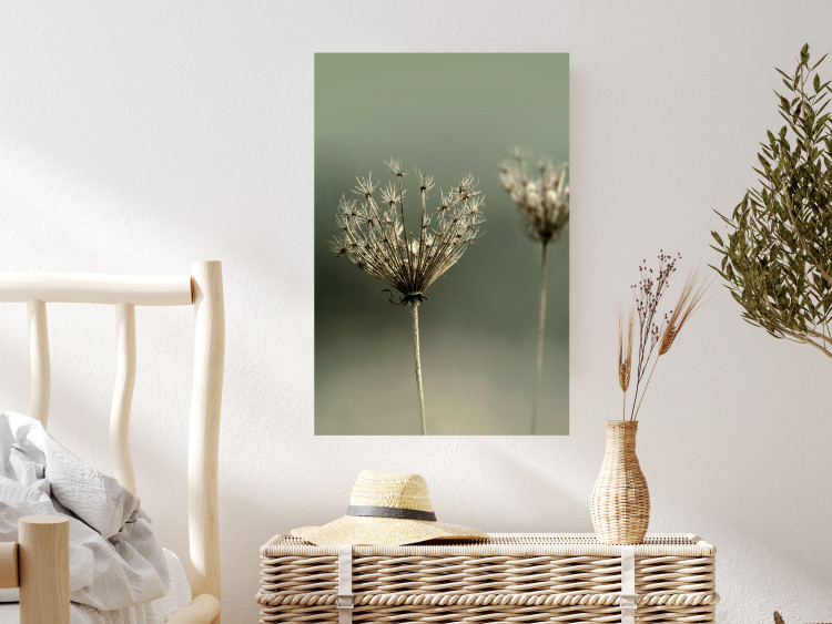 Poster Longing for Summer Past - summer plant against a blurred green background 130276 additionalImage 2