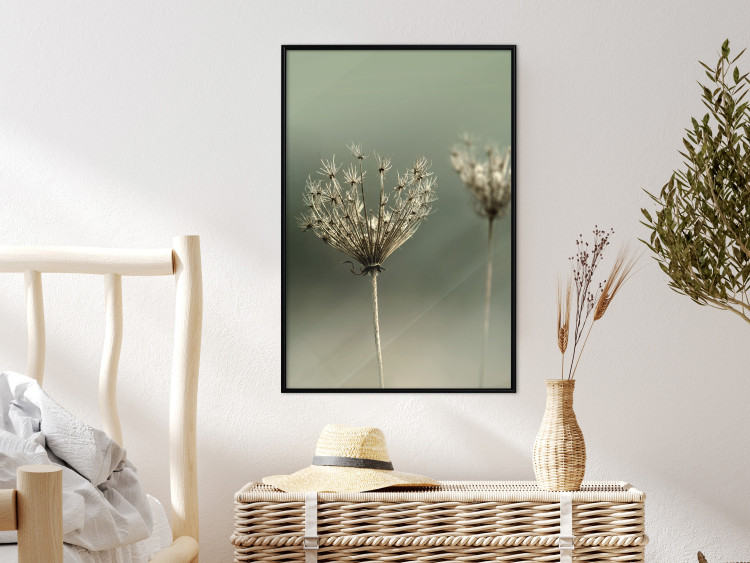 Poster Longing for Summer Past - summer plant against a blurred green background 130276 additionalImage 6
