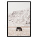 Poster Solitude in the Valley - landscape of a black animal against a mountain backdrop 130376 additionalThumb 15