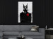 Canvas Art Print Doberman in a Suit (1-piece) Vertical - abstract animal 130776 additionalThumb 3