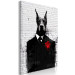 Canvas Art Print Doberman in a Suit (1-piece) Vertical - abstract animal 130776 additionalThumb 2