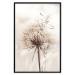 Poster Magnetic Breeze - dandelion flower in the wind in sepia colors 131776 additionalThumb 27
