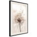 Poster Magnetic Breeze - dandelion flower in the wind in sepia colors 131776 additionalThumb 2