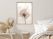 Poster Magnetic Breeze - dandelion flower in the wind in sepia colors 131776 additionalThumb 5