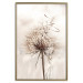 Poster Magnetic Breeze - dandelion flower in the wind in sepia colors 131776 additionalThumb 25