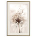Poster Magnetic Breeze - dandelion flower in the wind in sepia colors 131776 additionalThumb 21