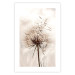 Poster Magnetic Breeze - dandelion flower in the wind in sepia colors 131776 additionalThumb 26