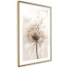 Poster Magnetic Breeze - dandelion flower in the wind in sepia colors 131776 additionalThumb 9