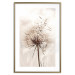Poster Magnetic Breeze - dandelion flower in the wind in sepia colors 131776 additionalThumb 16