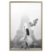 Poster Stroll in the Wind - woman with large balloons against the backdrop of the Eiffel Tower 132276 additionalThumb 21