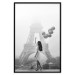 Poster Stroll in the Wind - woman with large balloons against the backdrop of the Eiffel Tower 132276 additionalThumb 18