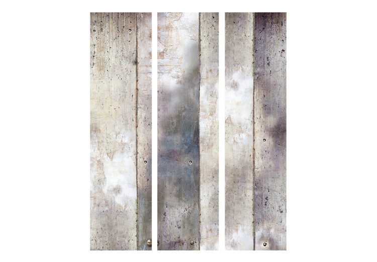 Folding Screen Shades of Gray (3-piece) - composition with a stone texture 132576 additionalImage 3