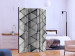 Room Divider Gray Triangles (3-piece) - simple composition in geometric shapes 132876 additionalThumb 2