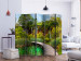 Room Separator Green Oasis II - landscape of a wooden bridge amidst a forest 134076 additionalThumb 2