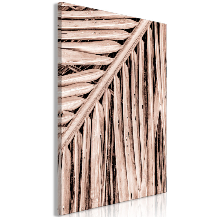 Canvas Art Print Dry palm - dried palm leaf set under a sharp angle 135276 additionalImage 2