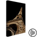 Canvas French Flash (1-piece) Vertical - Eiffel Tower on a black background 137876 additionalThumb 6
