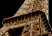 Canvas French Flash (1-piece) Vertical - Eiffel Tower on a black background 137876 additionalThumb 4