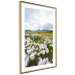 Wall Poster Meadow in the North - landscape of a meadow with white flowers against a mountain backdrop 138776 additionalThumb 8