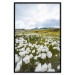 Wall Poster Meadow in the North - landscape of a meadow with white flowers against a mountain backdrop 138776 additionalThumb 17