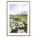 Wall Poster Meadow in the North - landscape of a meadow with white flowers against a mountain backdrop 138776 additionalThumb 24
