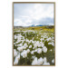 Wall Poster Meadow in the North - landscape of a meadow with white flowers against a mountain backdrop 138776 additionalThumb 23