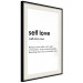 Wall Poster Self Love - black English texts on a contrasting white background 138876 additionalThumb 6