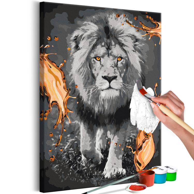 Paint by Number Kit Lion & Silk 142576 additionalImage 3