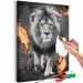Paint by Number Kit Lion & Silk 142576 additionalThumb 3