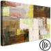 Canvas Print Oil Abstraction (1-piece) - geometric composition in browns 145176 additionalThumb 6