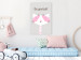 Canvas Print Be Yourself (1-piece) - pink cat and motivating slogan for children 146576 additionalThumb 3