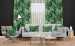 Decorative Curtain Green corner - leaves of various shapes, shown on a white background 147276 additionalThumb 7