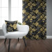 Decorative Curtain Gold and black monstera - tropical leaves in glamour style 147676 additionalThumb 3