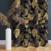 Decorative Curtain Gold and black monstera - tropical leaves in glamour style 147676 additionalThumb 6
