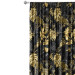 Decorative Curtain Gold and black monstera - tropical leaves in glamour style 147676 additionalThumb 2