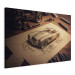 Canvas Print Car Sketch - Vintage Car Drawing Generated by AI 151076 additionalThumb 2