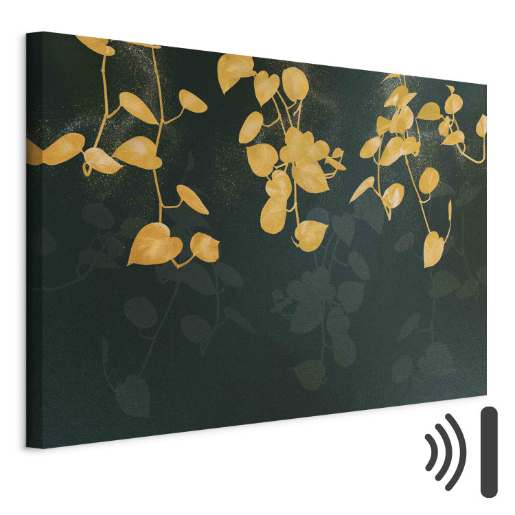 Canvas Illuminated Leaves - Fine Twigs in the Glow of Soft Light 151276 additionalImage 8