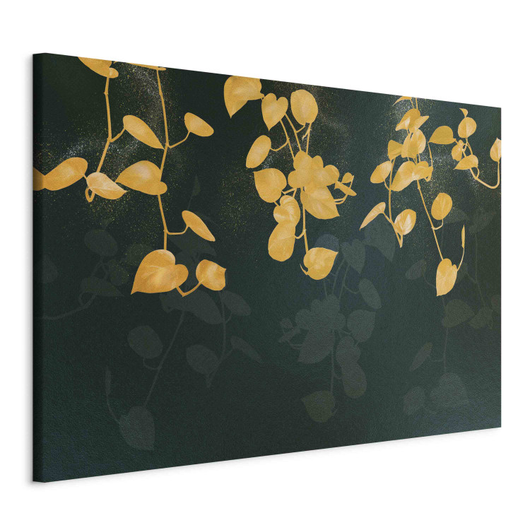 Canvas Illuminated Leaves - Fine Twigs in the Glow of Soft Light 151276 additionalImage 2