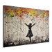 Large canvas print Rain Song - Colorful Banksy-Style Graffiti [Large Format] 151876 additionalThumb 2