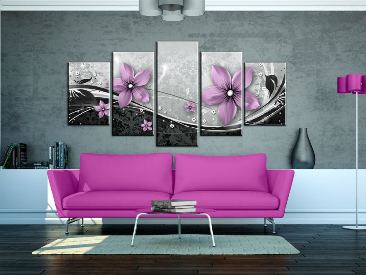 Canvas Art Print Purple flower of night 50076 additionalImage 3