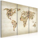 Canvas Art Print Beige shades of the World - triptych 55376 additionalThumb 2
