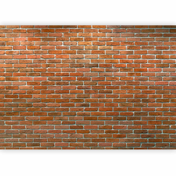 Wall Mural Urban style - orange background with texture of regularly laid bricks 94176 additionalImage 1