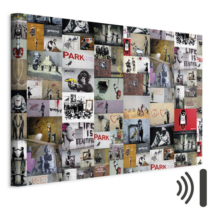 Canvas Art Print Art of Collage: Banksy 94876 additionalImage 8