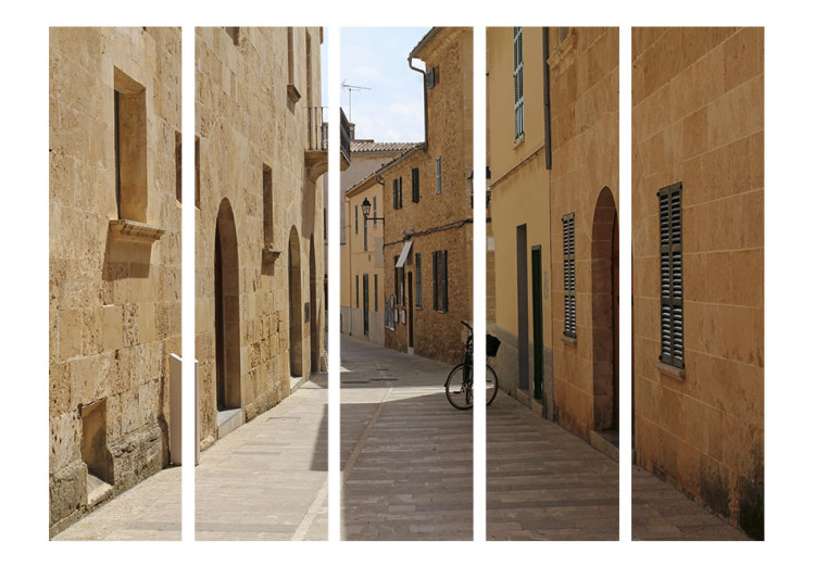 Folding Screen Holidays in Majorca II - street of Spanish architecture in a town 95276 additionalImage 3